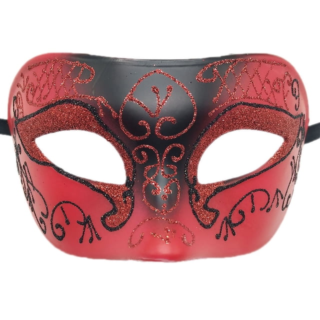 Máscara de maquillaje para carnaval, para hombres y mujeres, máscara romana de carnaval, máscara de fiesta para espectáculos, máscara facial para hombres