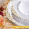 thumbnail image 3 of 100 PCS Clear and Gold Plastic Plates for 50 Guests, Clear Disposable Plates Include 50 PCS Dinner Plates, 50 PCS Dessert Plates for Party, Wedding and Graduation, 3 of 7