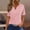 Pink T-Shirts for Women, variant on Olyvenn Going Out Tops for Women 2025 Summer Shirts Short Sleeve Eyelet T Shirt Notch V Neck Tunic Blouse Loose Fit Tunic Top Pink 8