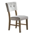 thumbnail image 1 of Homelegance Chaise Latérale de Salle à Manger Rembourrée Edam, Ensemble de 2, Gris, 1 of 3
