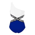 thumbnail image 4 of iiniim Little Girls One-Piece Hollow Out Swimwear Single Shoulder Strap Cutout Swimsuit Bathing Suit Tankini, 4 of 4