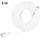 thumbnail image 2 of Cable de red de parche Ethernet RJ45 blindado plano Cat6, cables STP de enchufe plateado para enrutador de computadora de alta velocidad, redes LAN Ethernet, 2 of 8
