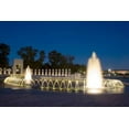 thumbnail image 2 of Highmith, Carol 14x11 Black Ornate Wood Framed with Double Matting Museum Art Print Titled - World War II Memorial Nigh), Washington, D.C., 2 of 4