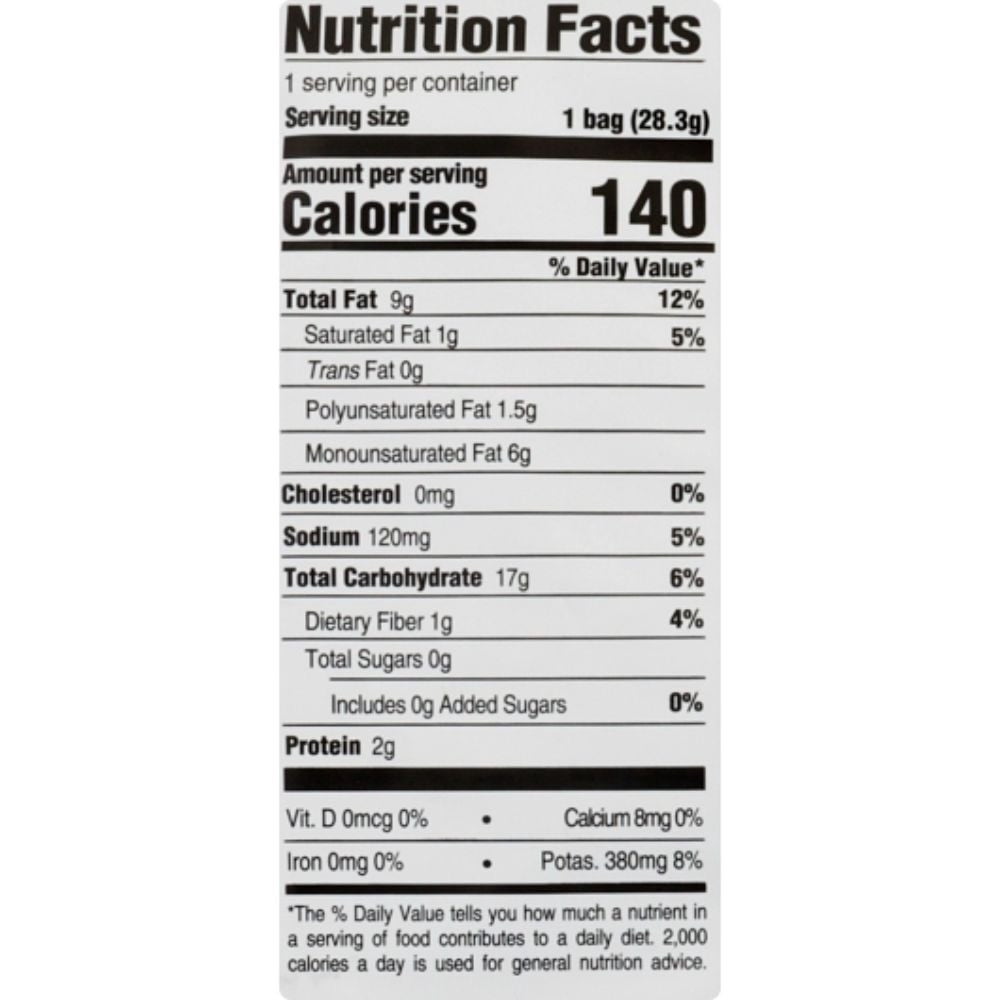 Boulder Canyon Kettle Cooked Potato Chips, Sea Salt, 1 Oz (Pack of 72)