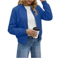 thumbnail image 4 of AloohaidyvioNo Boundaries Womens Zip Up Jackets Lightweight Long Sleeve Casual Loose Fall Jacket with Pockets, 4 of 6