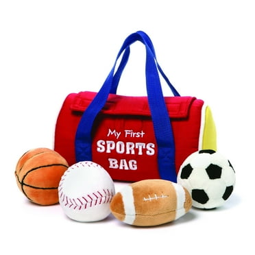 Baby GUND My First Sports Bag Stuffed Plush Playset, 5 Piece, 8"