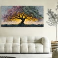 thumbnail image 5 of Large Colorful Tree of Life Canvas Wall Art, Abstract Tree Decor Painting Canvas Print for Living Room, Bedroom, Office Decorations, Gifts for Men, 5 of 7