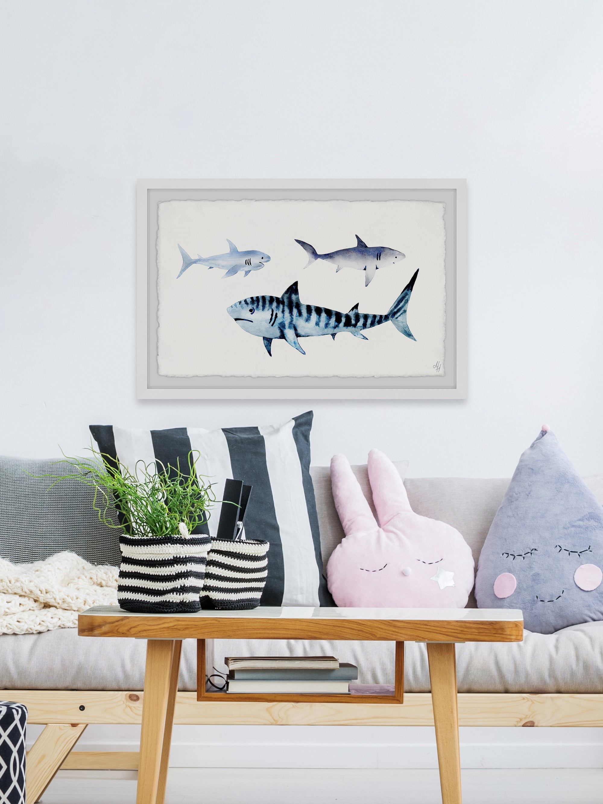 Marmont Hill The Sharks II Framed Wall Art