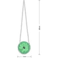 thumbnail image 7 of Girls Dress Green 3D Flowers Sleeveless Waist Free Purse 10 Years, 7 of 7