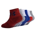 thumbnail image 4 of Calcetines Under Armour Esenciales de Béisbol Rojos para Bebés Niños 2T-4T, 4 of 5