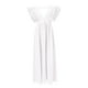 thumbnail image 2 of Gibobby Vestidos largos para mujer Vestido a media pierna con cuello en V y manga con volantes para mujer(Blanco,XL), 2 of 5