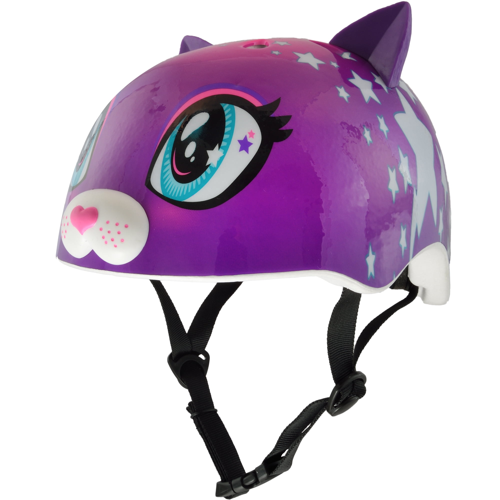 Size 50-52cm With Light Kids Purple Helmet 