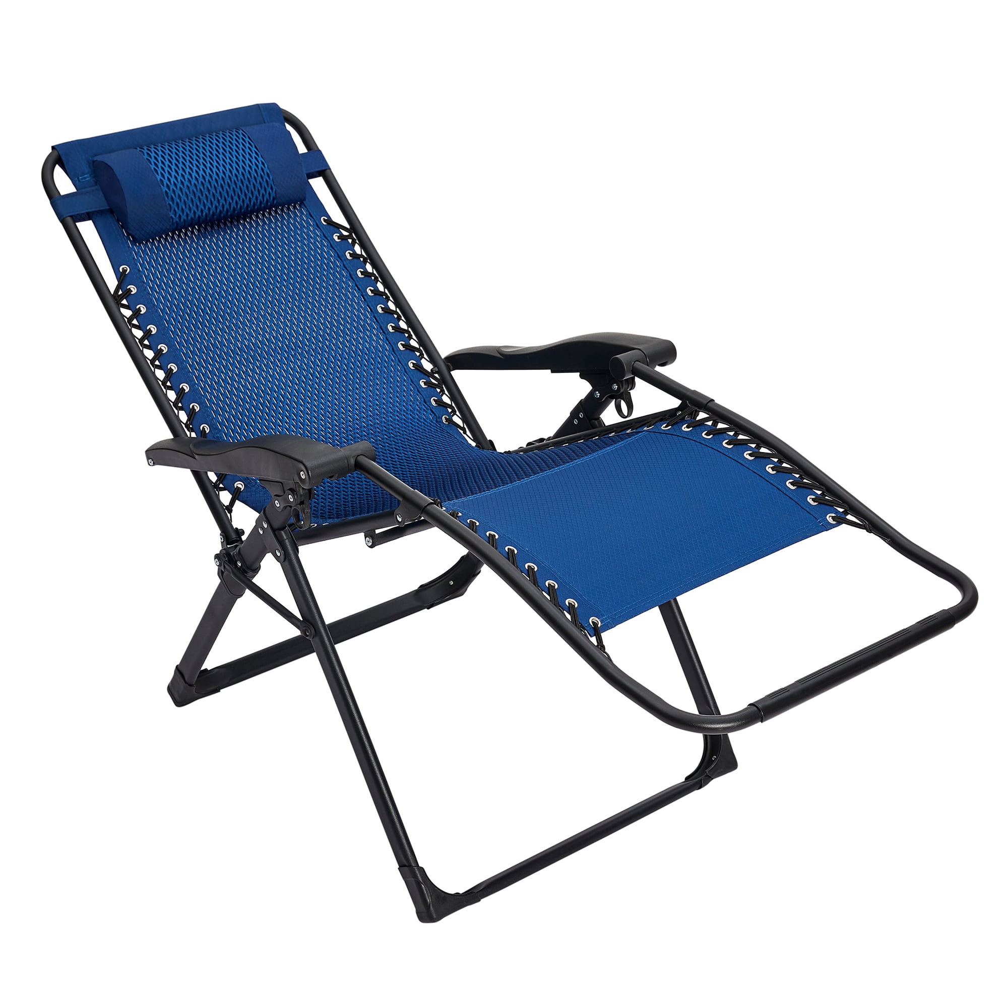 M8TRX Zero Gravity Folding Chairs, 2 pack, Blue