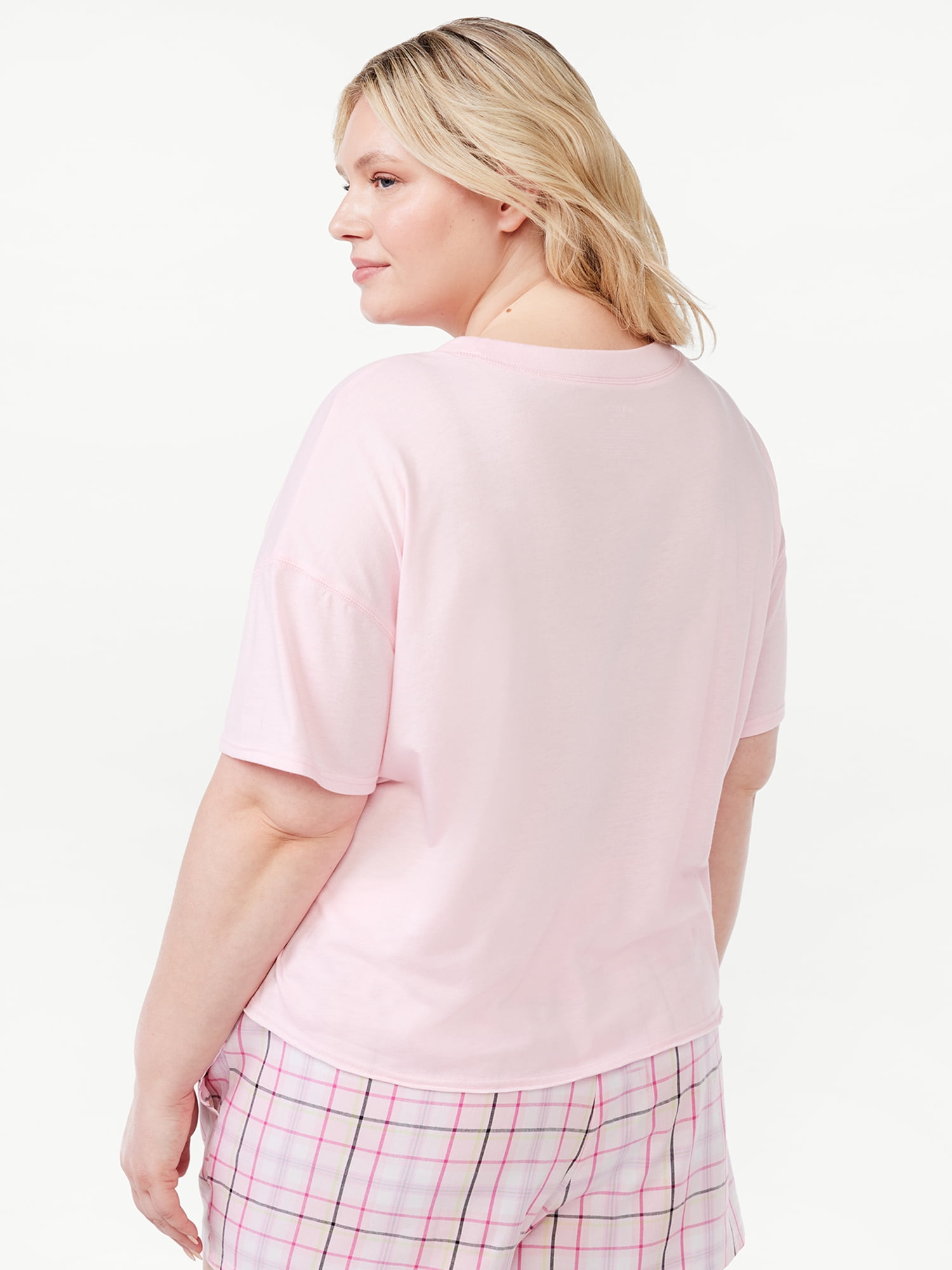 Joyspun Women's Graphic Sleep T-Shirt, Sizes S to 3X