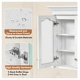 thumbnail image 5 of 40" Bathroom Medicine Cabinet with Mirror, Wall Mounted Storage Cabinet with Shelves - White Finish, 5 of 9