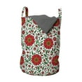 thumbnail image 1 of Garden Art Laundry Bag, Floral Pattern with Colorful Fantasy Plants Buds and Blossoms Summer Nature Art, Basket with Handles Drawstring Closure for Laundromats, 13" x 19", Multicolor, by Ambesonne, 1 of 4