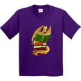 thumbnail image 3 of Inktastic Well-read Cute Gold Dragon Reading Books Youth T-Shirt, 3 of 5