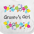 thumbnail image 4 of Inktastic Grannys Girl Bright Flowers Girls Baby Bib, 4 of 4