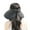 Black, variant on Women's Wide Brim Visor Hat with Bow Detail Adjustable Velcro Closure for Beach or Outdoor Protection - Black