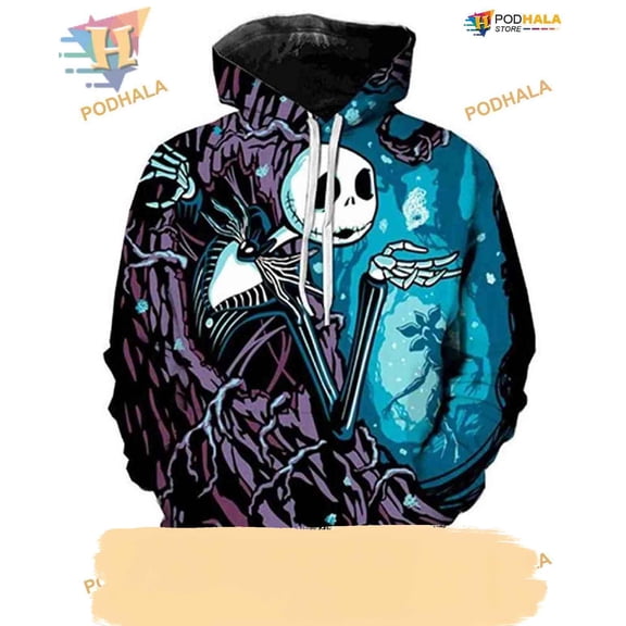 Unisex 3D Jack Anime Hoodie, Funny Christmas Gift Ideas