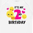 thumbnail image 4 of Inktastic Its My 2nd Birthday with Emojis Girls Baby Bodysuit, 4 of 5