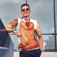 thumbnail image 4 of Balery Cozy Knitting Llama Camisa Polo de Hombre con Estampado, de Manga Corta y Tejido Medio, Camisa Tipo Golf Polo-3X-Large, 4 of 6