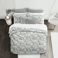 thumbnail image 3 of 6ix Tailors LRK-BOF-TAU-CVT-QN-3PC Lark Coverlet & 2 Pillow Shams Set, Taupe - Queen Size - 3 Piece, 3 of 5