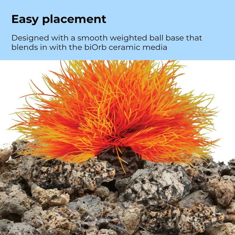 biOrb Orange Sea Lily Aquarium Plant Decoration