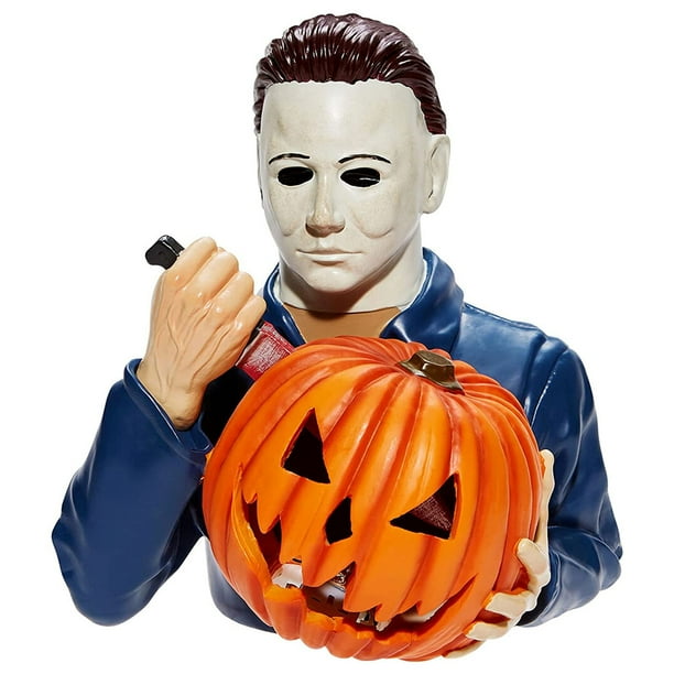 Hugtrwg Escultura Artística Espeluznante Halloween Resina Humano Y Calabaza (no Luminiscente)
