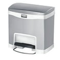 thumbnail image 1 of Rubbermaid Slim Jim Corbeille à Papier en Acier Inoxydable 4 Gallons, Blanc, 1 of 4