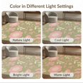 thumbnail image 7 of ODIKA 9'x12' Olive Pink Blossom Harmony Vintage Floral Washable Area Rug Charming 70s Inspired Design with Elegant Motifs Low Pile, Flatwoven, for Great Room, Indoor Concept, Large Living, 7 of 7