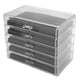 thumbnail image 2 of Gabinete de escritorio para cosméticos caja de almacenamiento para cajones cosméticos que ahorra espacio a prueba de polvo esponja acrílica de 5 capas transparente y ANGGREK Otros, 2 of 8