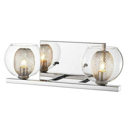 

2 Light Vanity Light in Retro Style 13.78 inches Wide By 4.92 inches High Bailey Street Home 372-Bel-1759381