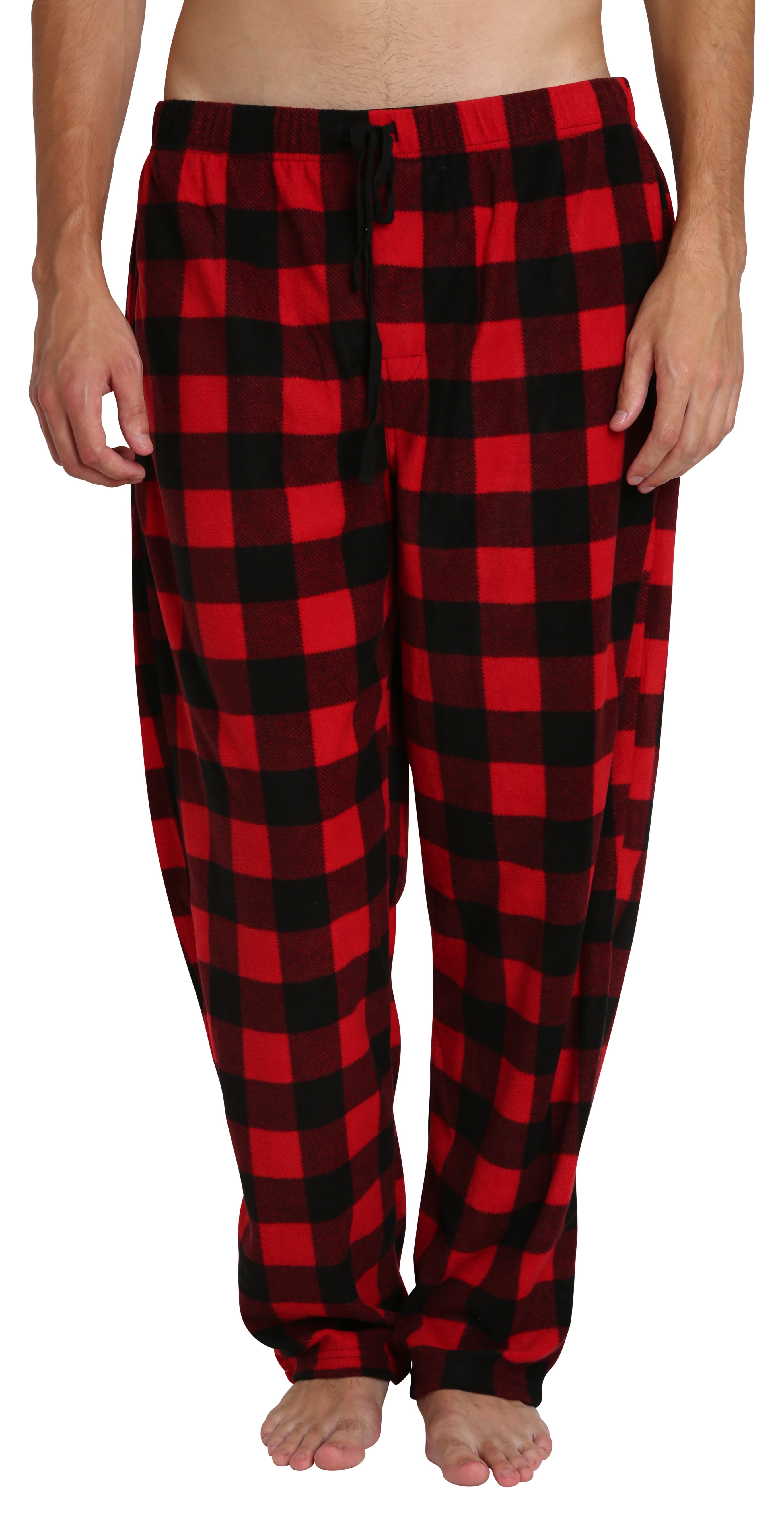 SLEEPHERO - Adult Mens Fleece Big and Tall Pajamas Jammies Pants Black ...
