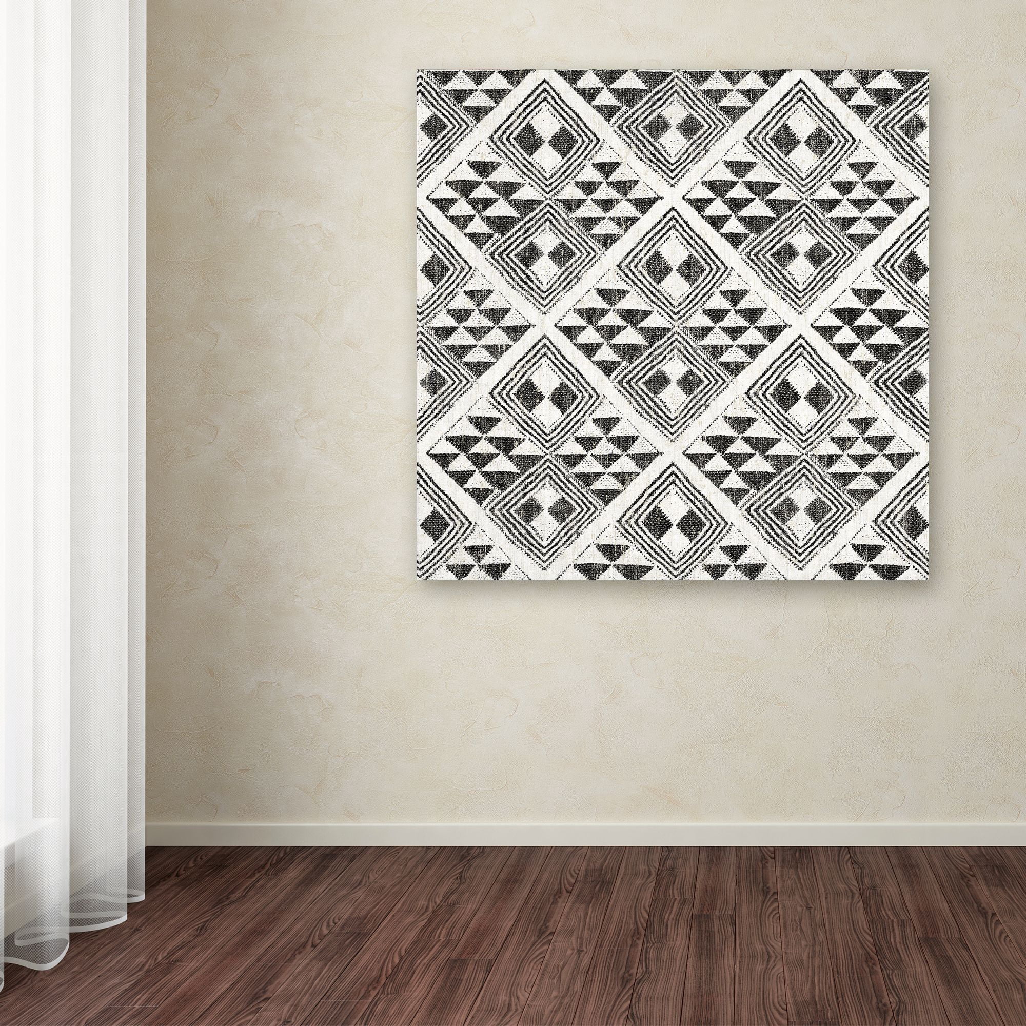 Trademark Fine Art 'African Wild Pattern II BW' Canvas Art by Wild Apple Portfolio