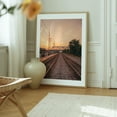 thumbnail image 6 of Rail in Ashland 01 - Ashland Kentucky Photography Railroad Sunset Bridge Cityscape Scenic Travel Poster Oak Framed Wall Art Print 6 x 8 inches, 6 of 12