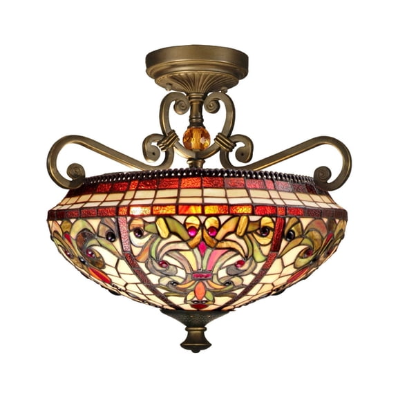 Dale Tiffany Baroque Semi Flush Mount