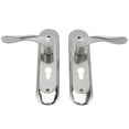 thumbnail image 1 of Passage Handle, Strong Wide Applicable Stainless Steel Easy Installation Door Interior Lever with Lock for Home, 1 of 7