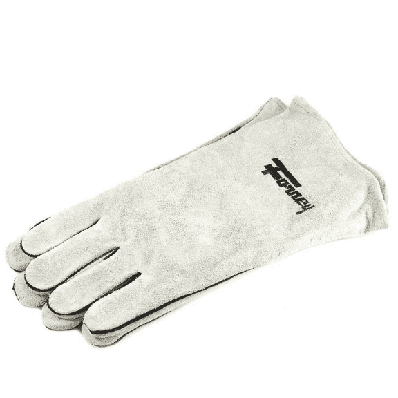 Forney Welding Gloves, Gray Leather, Men's Size Large