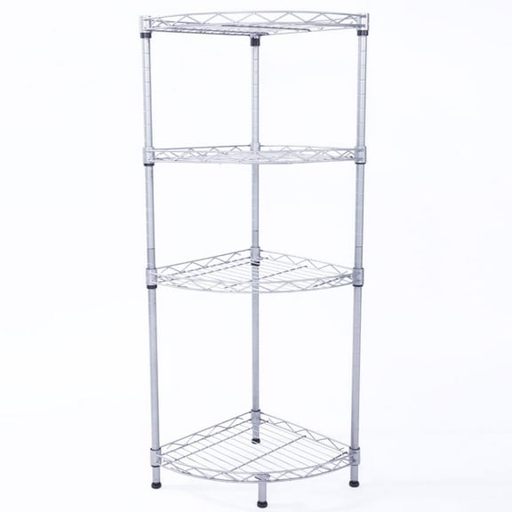 Winado 4-Tier Corner Shelf Metal Storage Organizer for Bathroom,Kitchen,Living Room