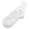 thumbnail image 3 of Chiot Double Bols Alimentaires, Protection de la Colonne Cervicale 3 en 1 Bols d'Alimentation en Eau Résistance au Glissement Polyvalent Inodore pour Chats Blanc, 3 of 8