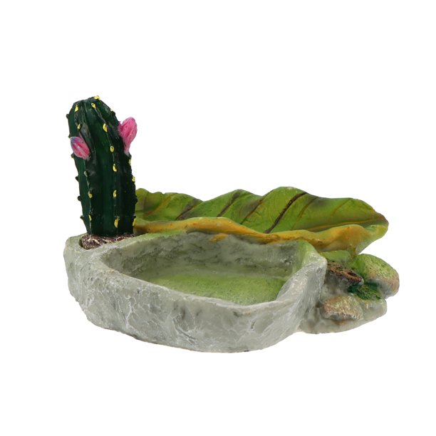 NUOLUX Reptile Dish Bowl Tank Feeder Pet Gecko Resin Food Amphibians