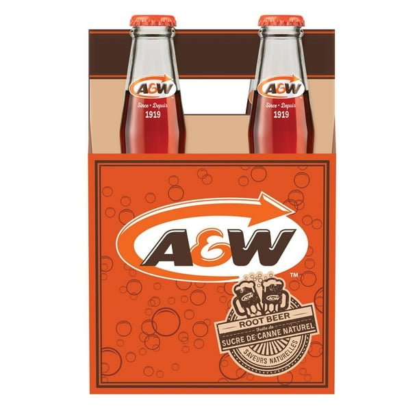 Rare, Vintage A & W Diet Root Beer Clear Glass 16 oz Return for Refund  Bottle