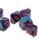 thumbnail image 4 of 10 dados D10 de 16 mm para amigos, familiares y juegos de mesa de viaje, morados y azules. Opción 3, 4 of 9