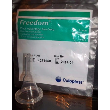 catheter condom adhesive 31mm freedom aloe advantage clear catheters intermediate vera self pack sealing coloplast cath external mentor usa active