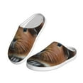 thumbnail image 2 of Daiia Cowboy Hat Guinea Pig Print Women’s Fuzzy Slippers Memory Foam Lightweight House Shoes Cozy Loafer Flannel House Shoes-35/36, 2 of 7