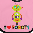 thumbnail image 4 of Inktastic Robotics Team I Love Robots Boys or Girls Baby Bib, 4 of 4