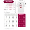 thumbnail image 7 of T Shirts for Women Short Sleeve Cotton Crewneck T-Shirt, Red Cherry with Light Pink Bow Tee Tops Casual Basic T-Shirts, XS-5XL White 5XL, 7 of 7