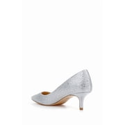 Jewel Badgley Mischka Frenchie Pointed Toe Kitten Heel