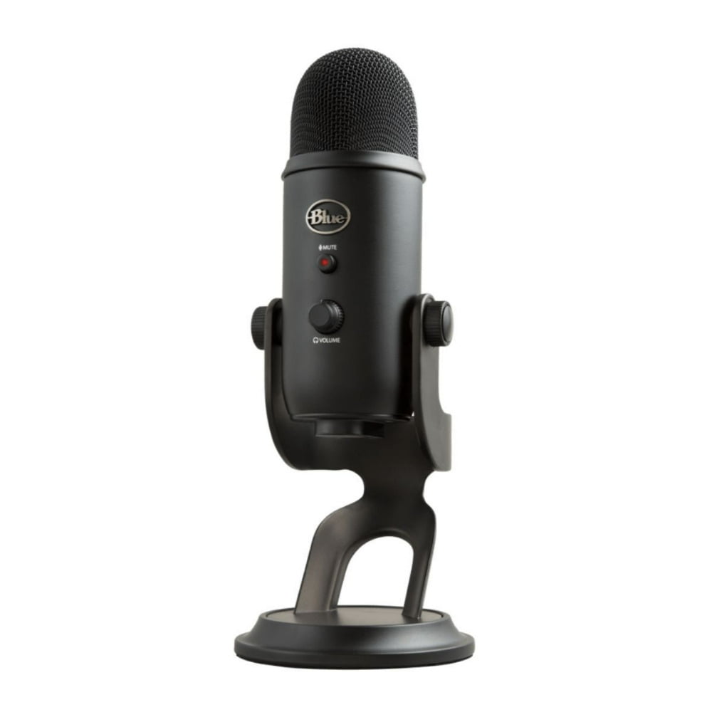Blue Microphones Yeti USB Microphone Plus Logitech C922 Pro Streamer HD Webcam with Mic (Blackout)